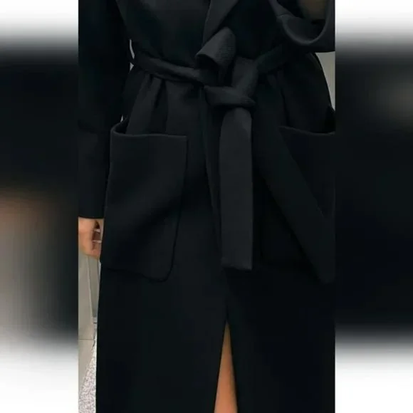 ZARA VENTED MANTECO WOOL COAT ZW COLLECTION - Picture 3 of 11